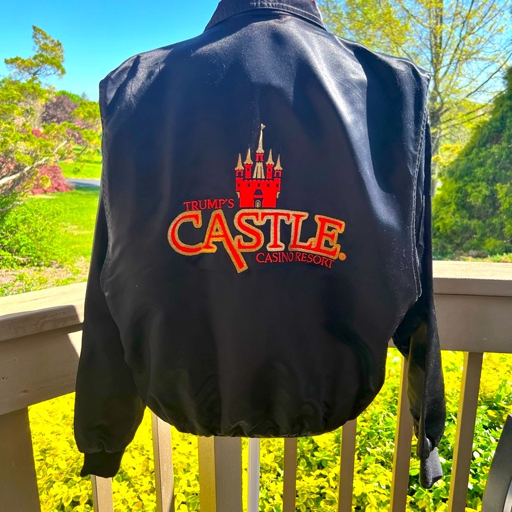 Vintage Satin  Trump's Castle Casino Resort Jacket. Medium